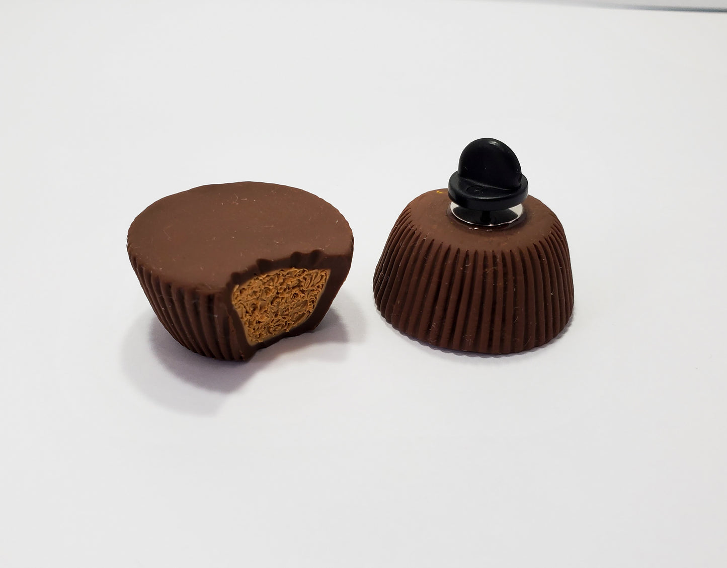 Peanut Butter Cup Pin or Magnet.