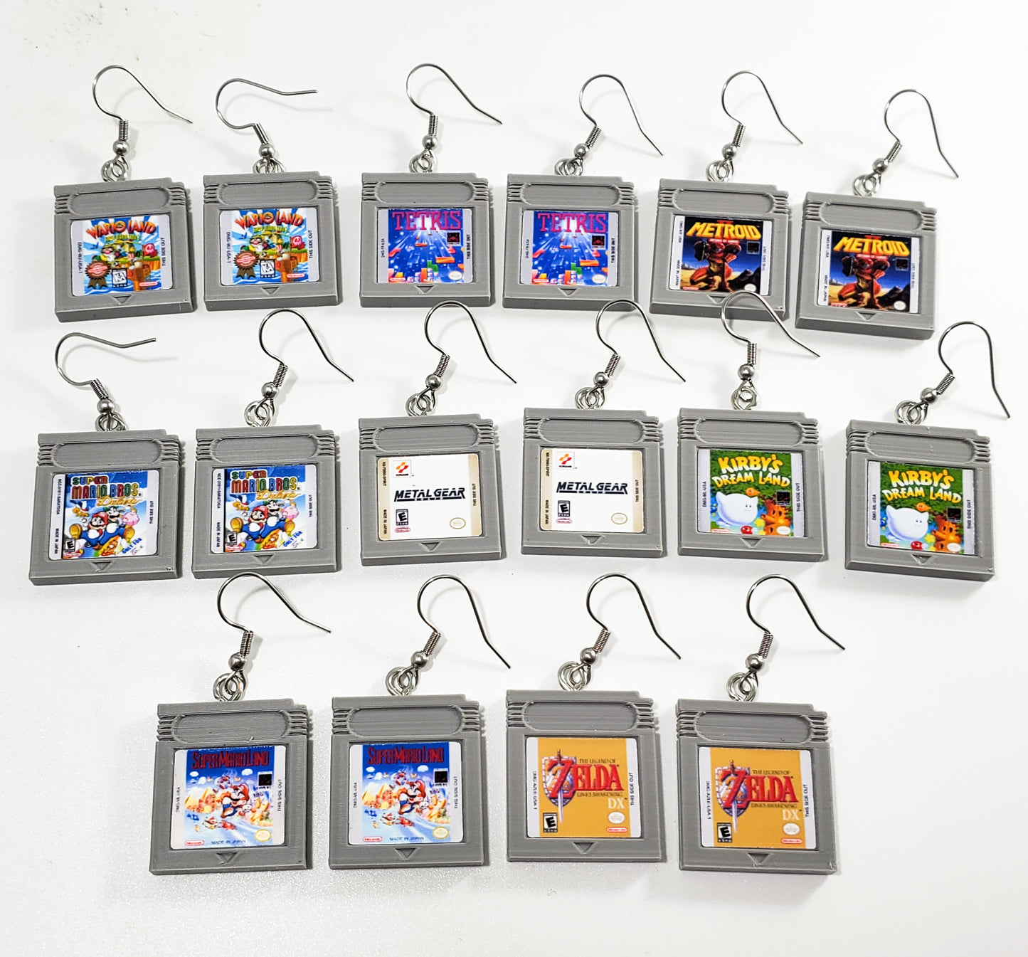 Gameboy Cartridge Earrings