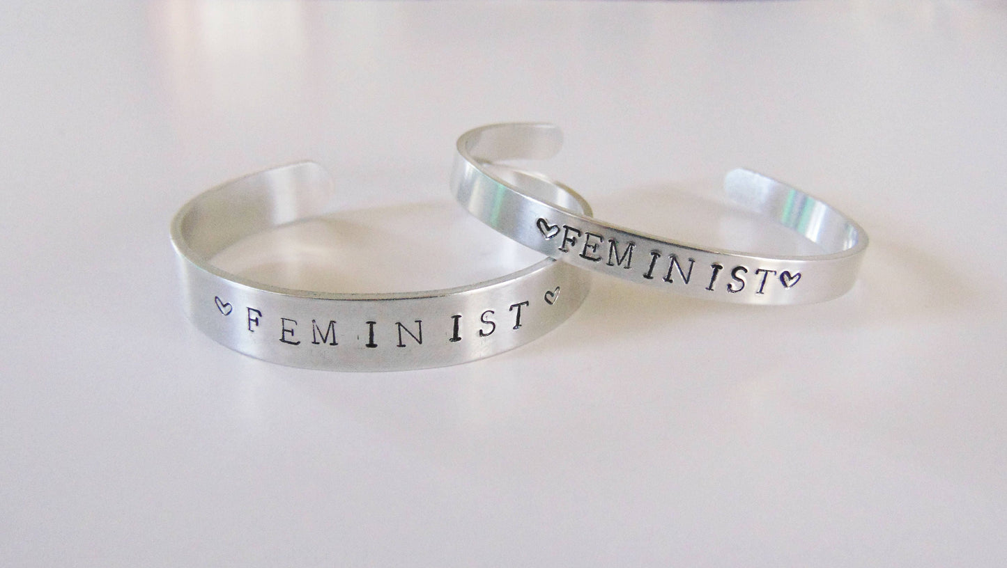 feminist cuff bracelet