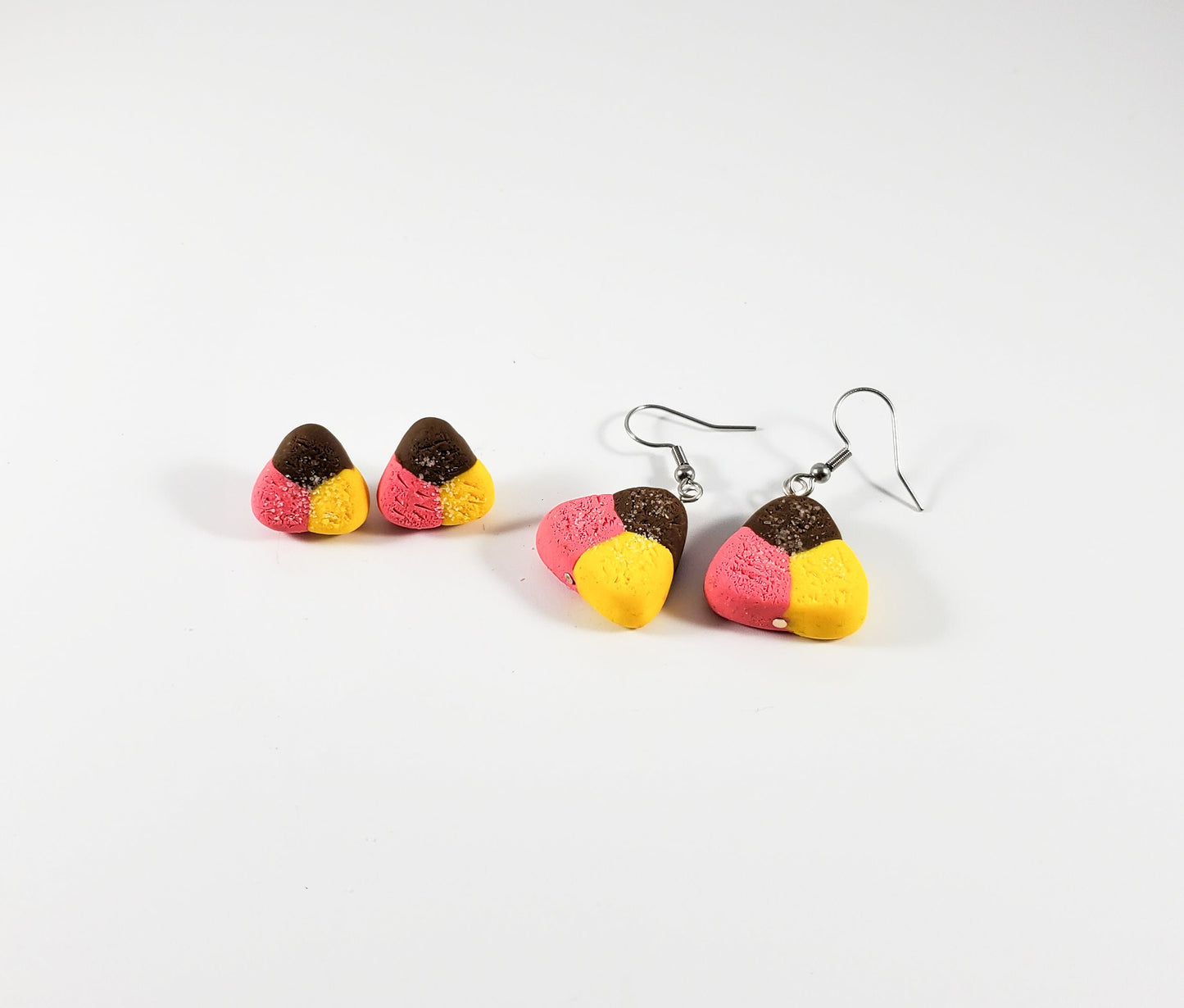 Polvoron tricolor earrings