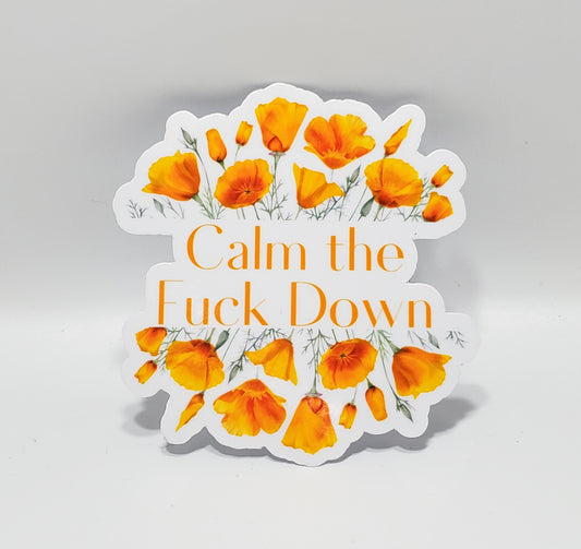 Calm the Fuck Down Sticker