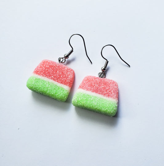 Sour Watermelon Gummy Earrings