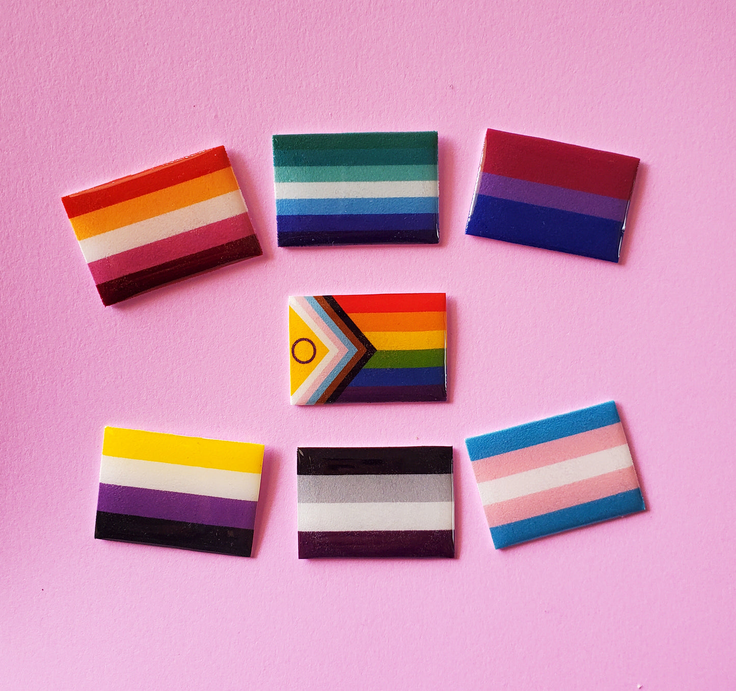 Pride Flag Pin or Magnet