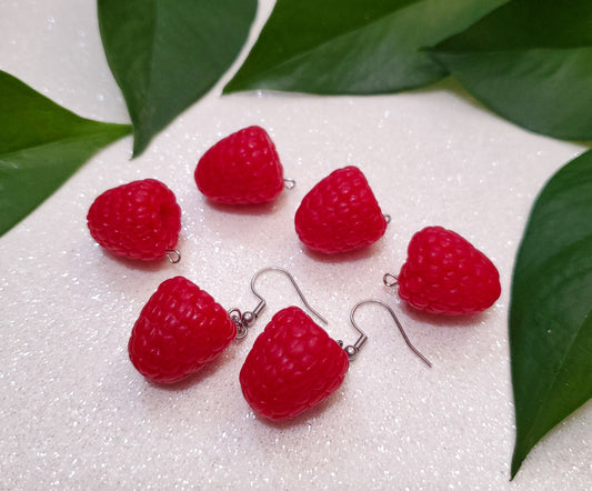 Raspberry Earrings