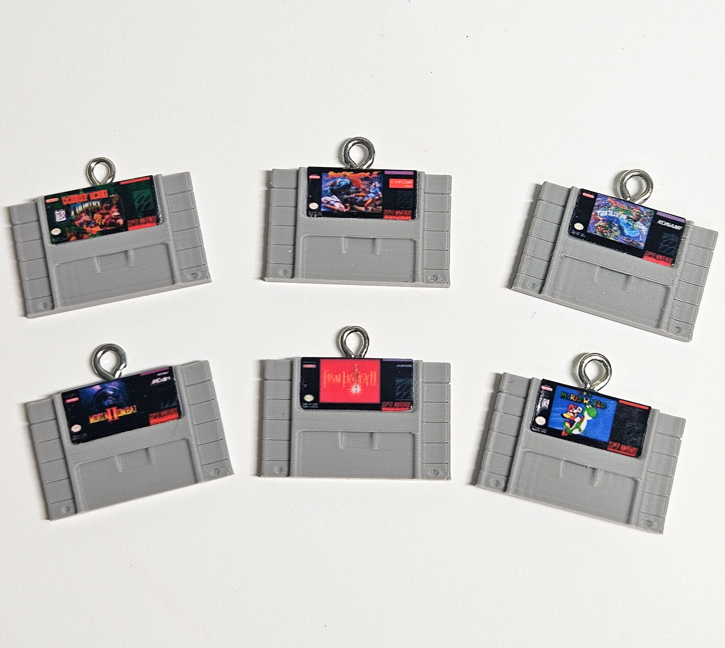 SNES Cartridge Charms