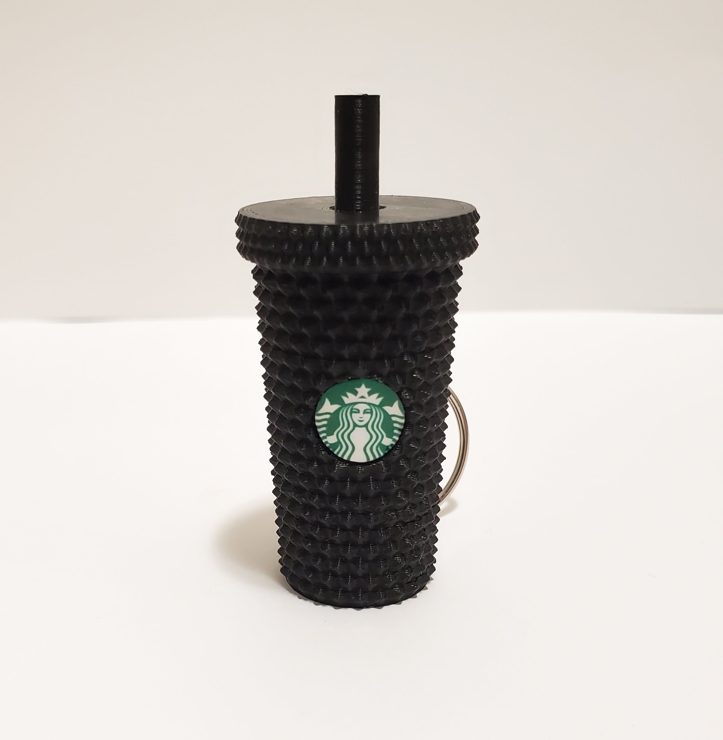 Starbucks studded tumbler keychain
