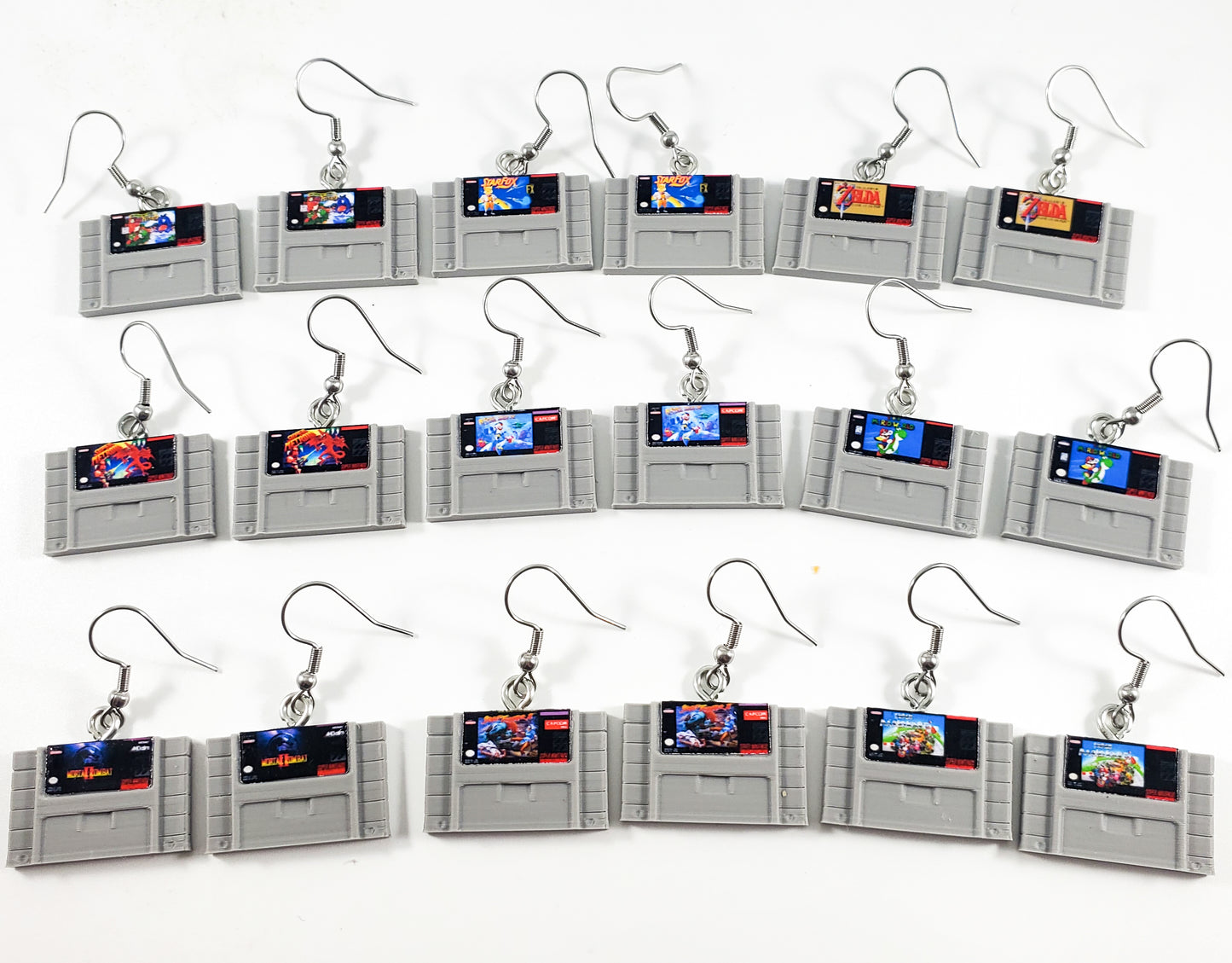 SNES Cartridge Earrings