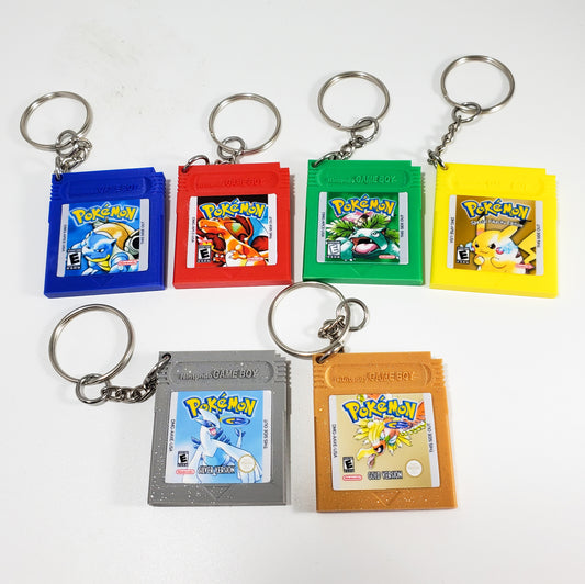 Pokemon Gameboy Cartridge Keychain