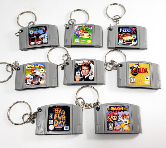 Nintendo 64 Cartridge Keychain