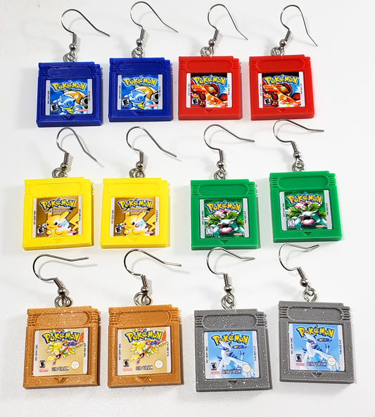 Pokemon Gameboy Cartridge Earrings