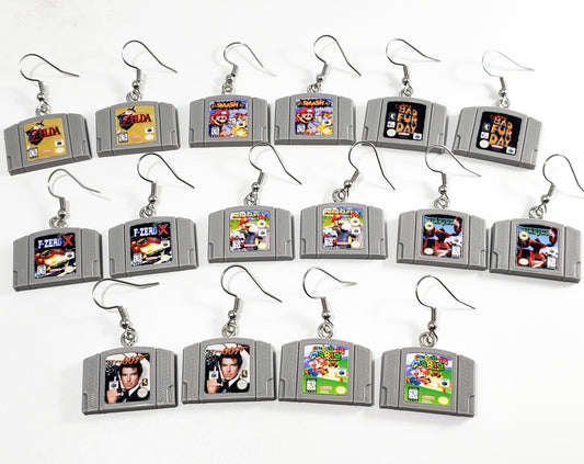 Nintendo 64 Cartridge Earrings