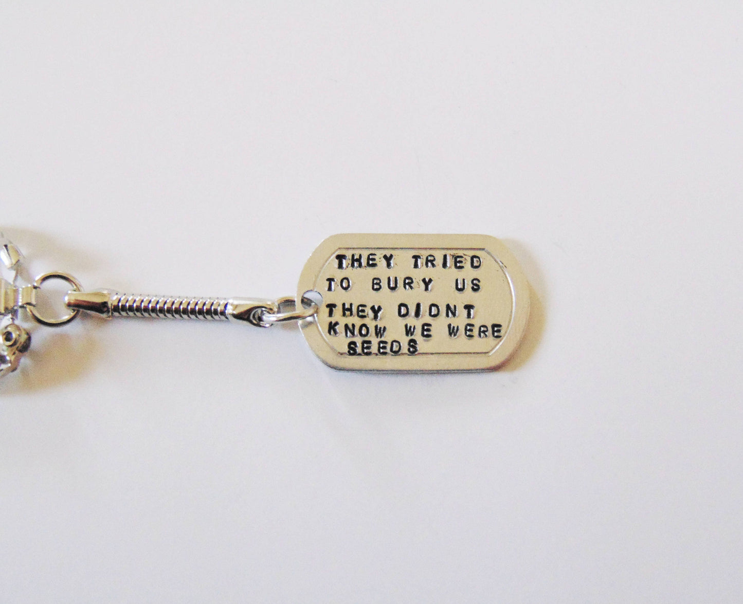 They tried to bury us, but they didn't know we were seeds keychain