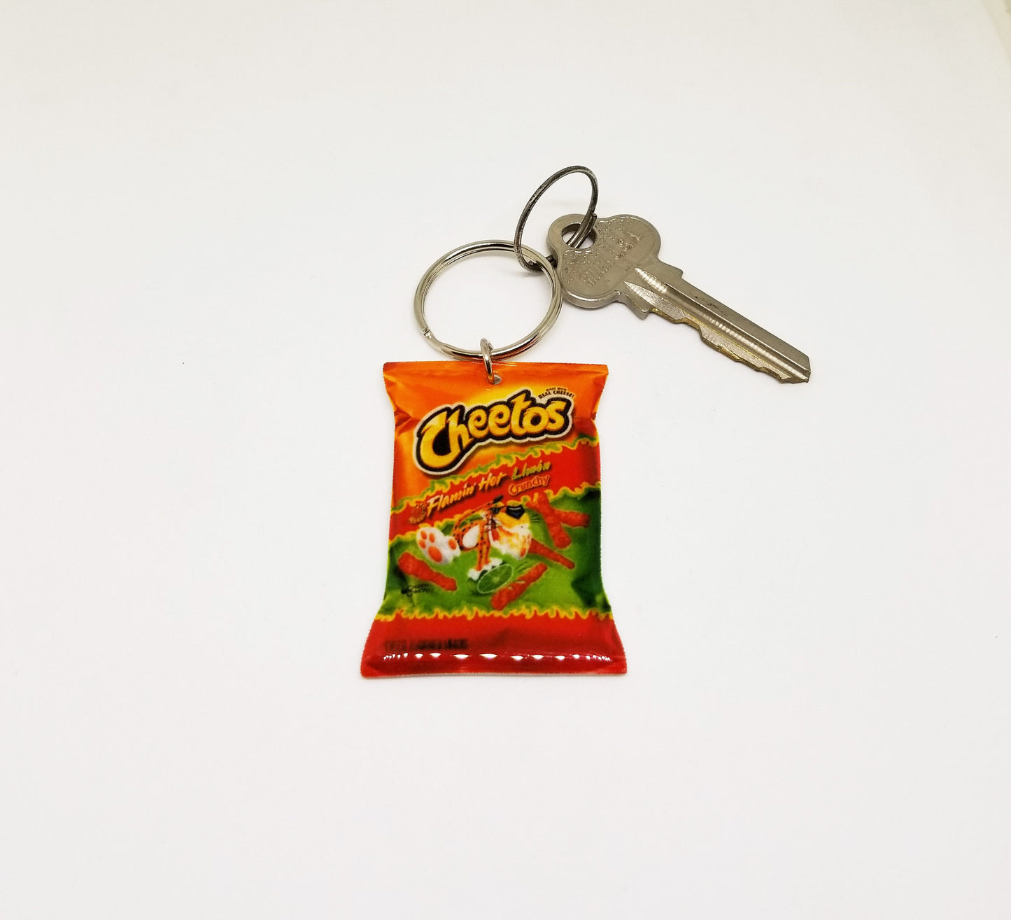 hot cheetos limon key chain