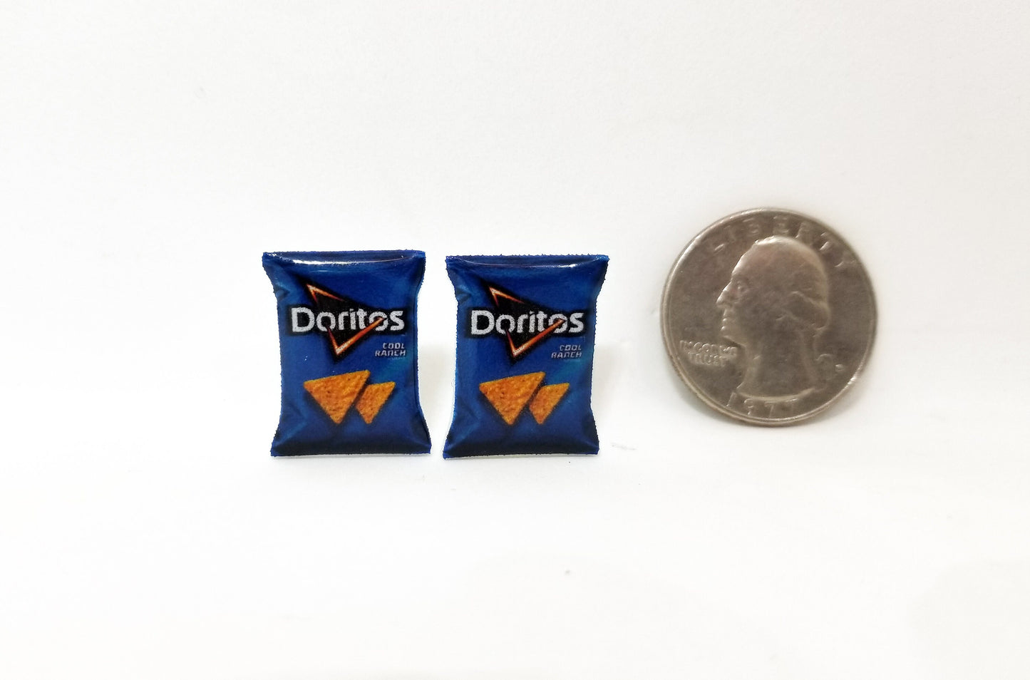 Doritos cool ranch earrings