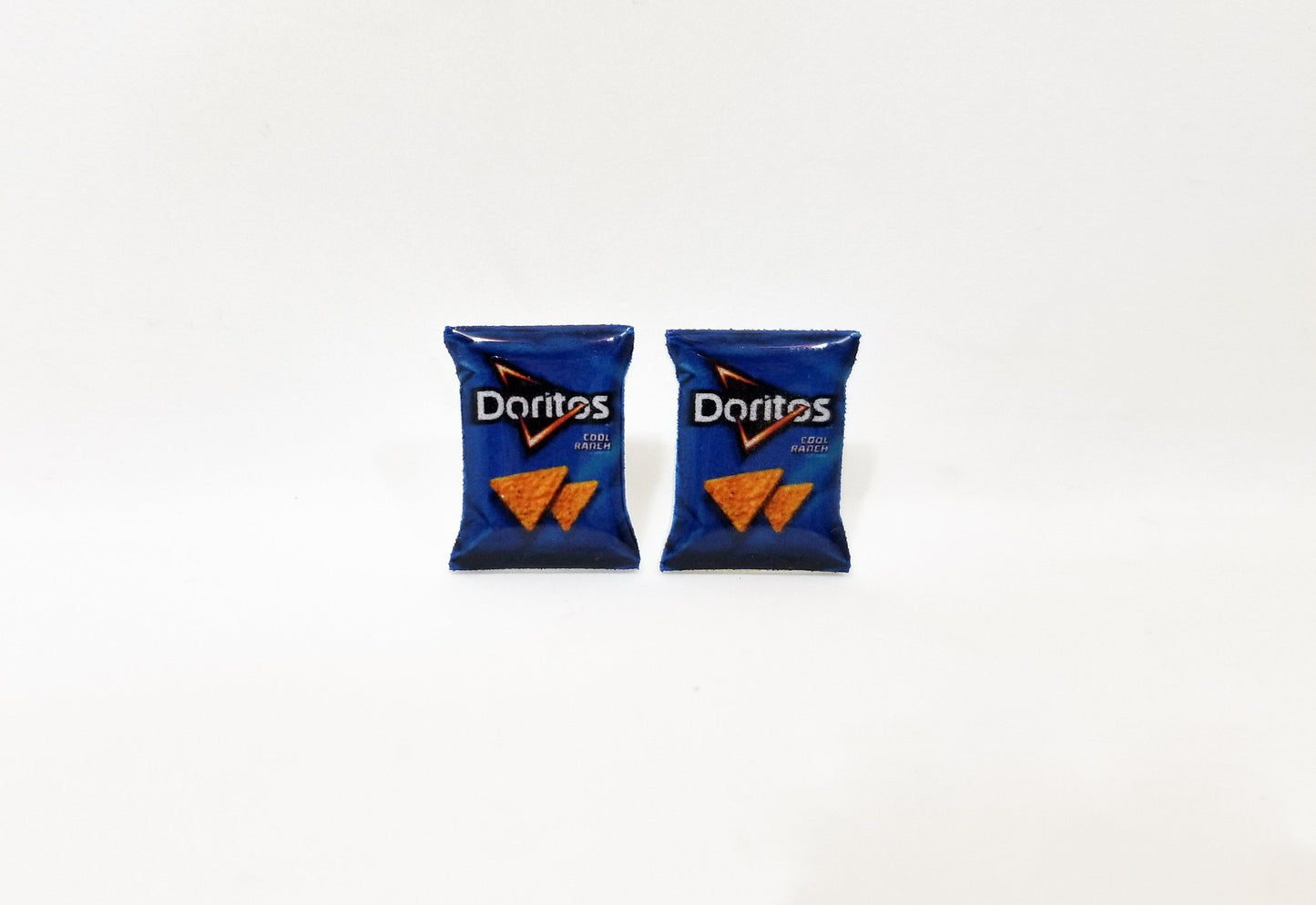 Doritos cool ranch earrings