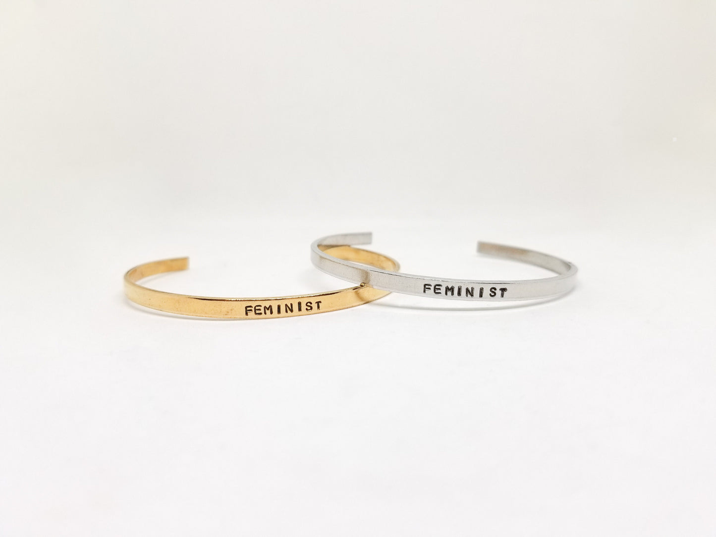 feminist skinny cuff bracelet