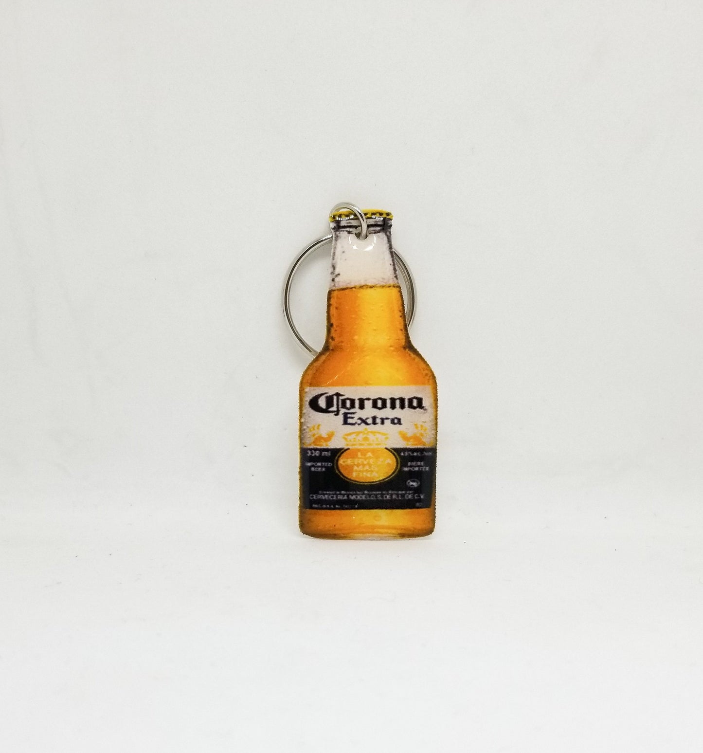 Corona beer keychain