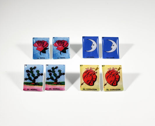 loteria stud earrings