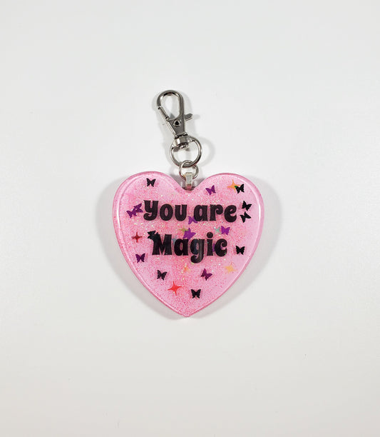 You are Magic heart keychain