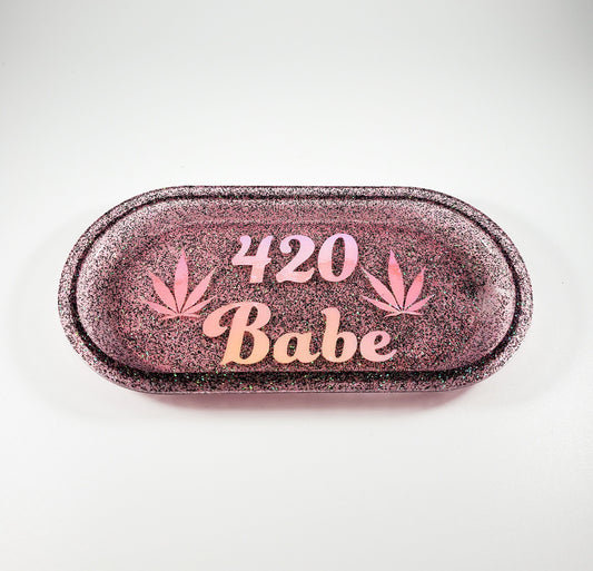 420 babe mini rolling tray