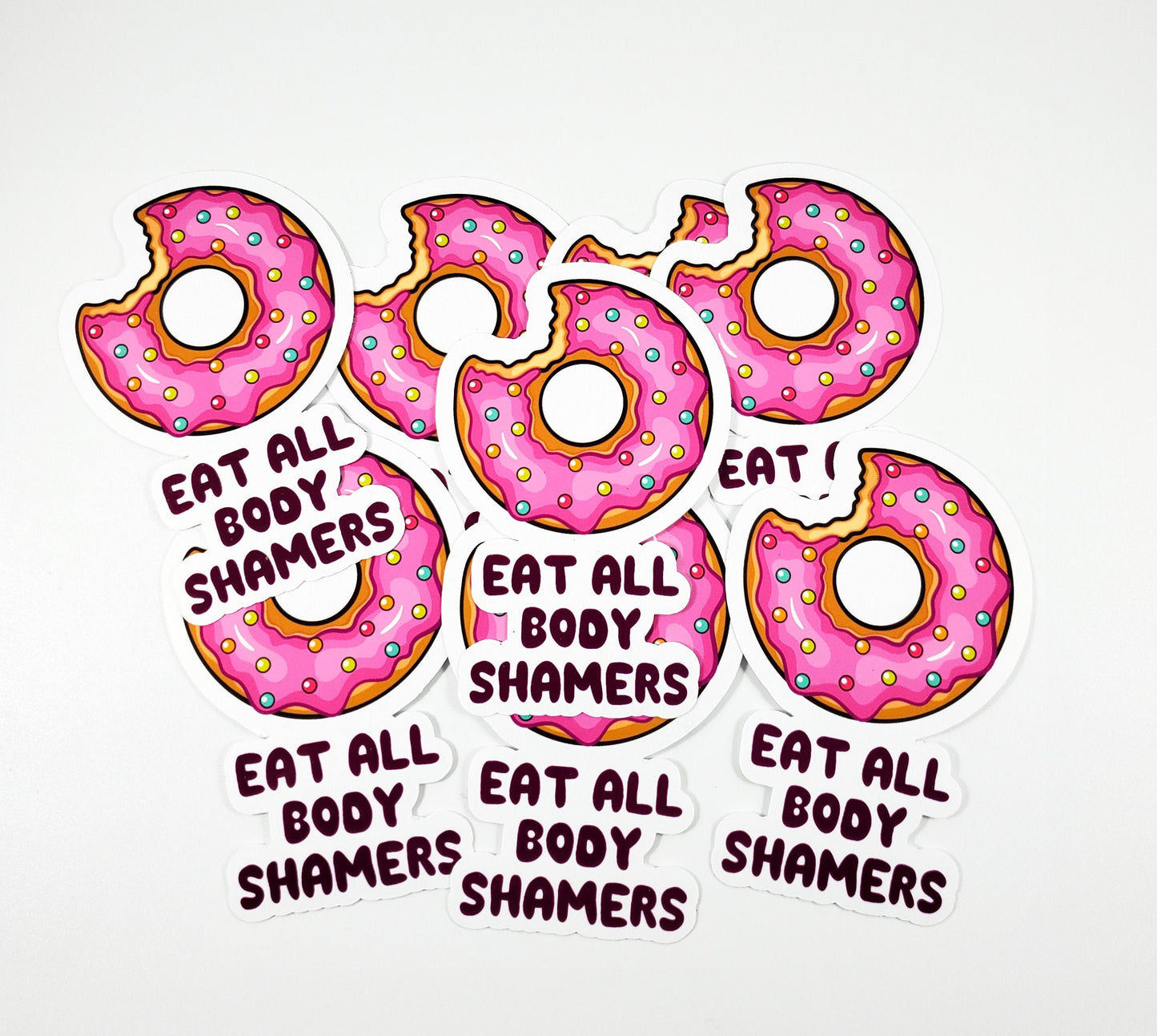 Eat all body shamers sticker