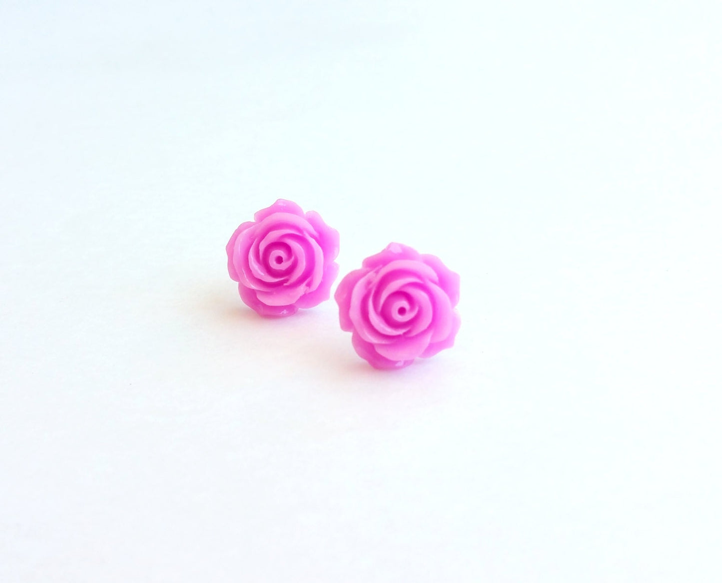 Vintage Rose Earrings-orchid